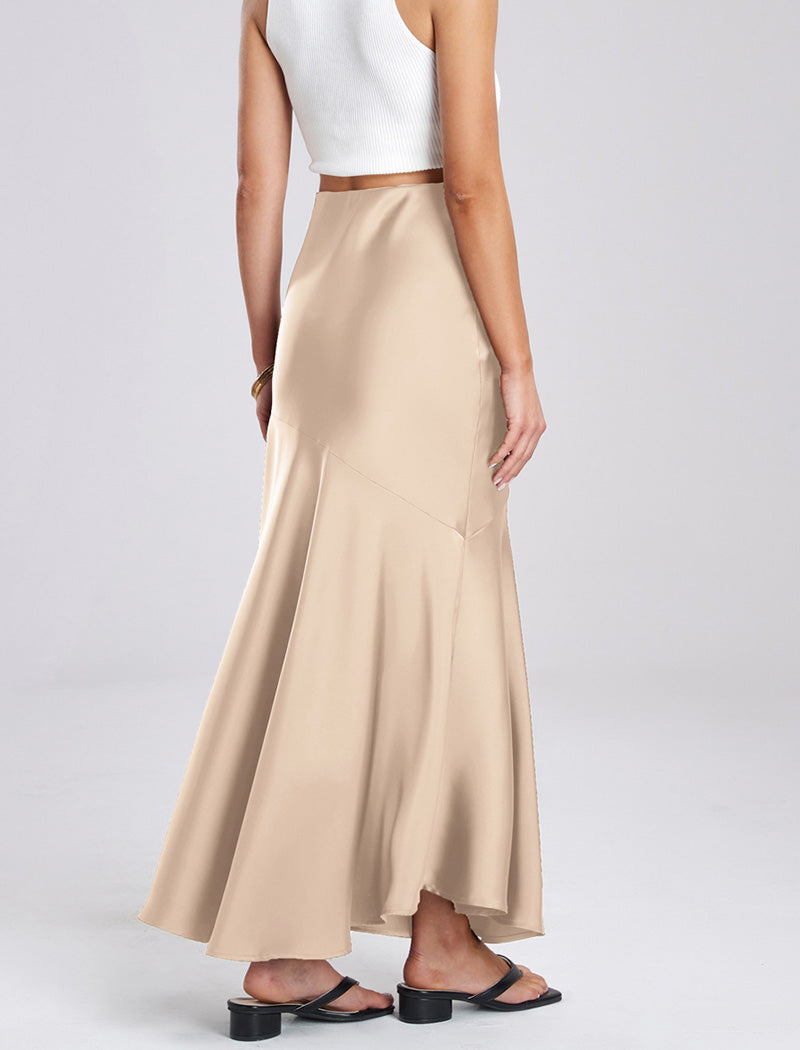 Satin Midi Skirt