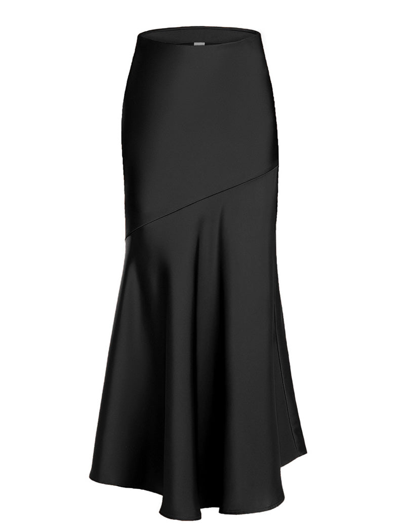 Satin Midi Skirt