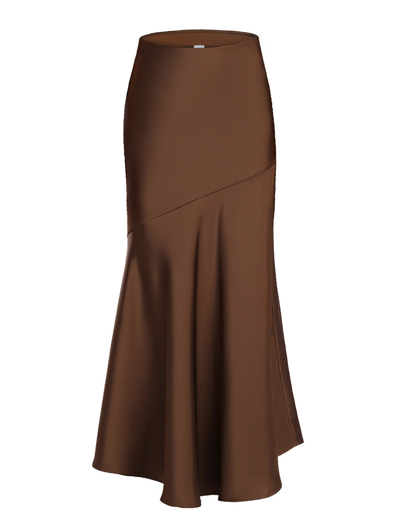 Satin Midi Skirt