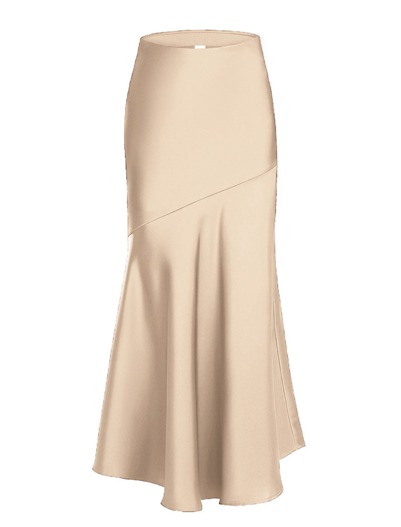 Satin Midi Skirt