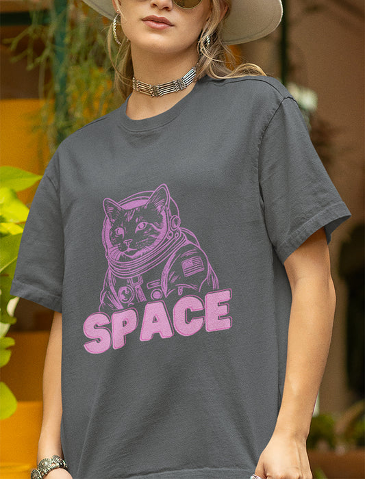 Astronaut Cat Space Tee