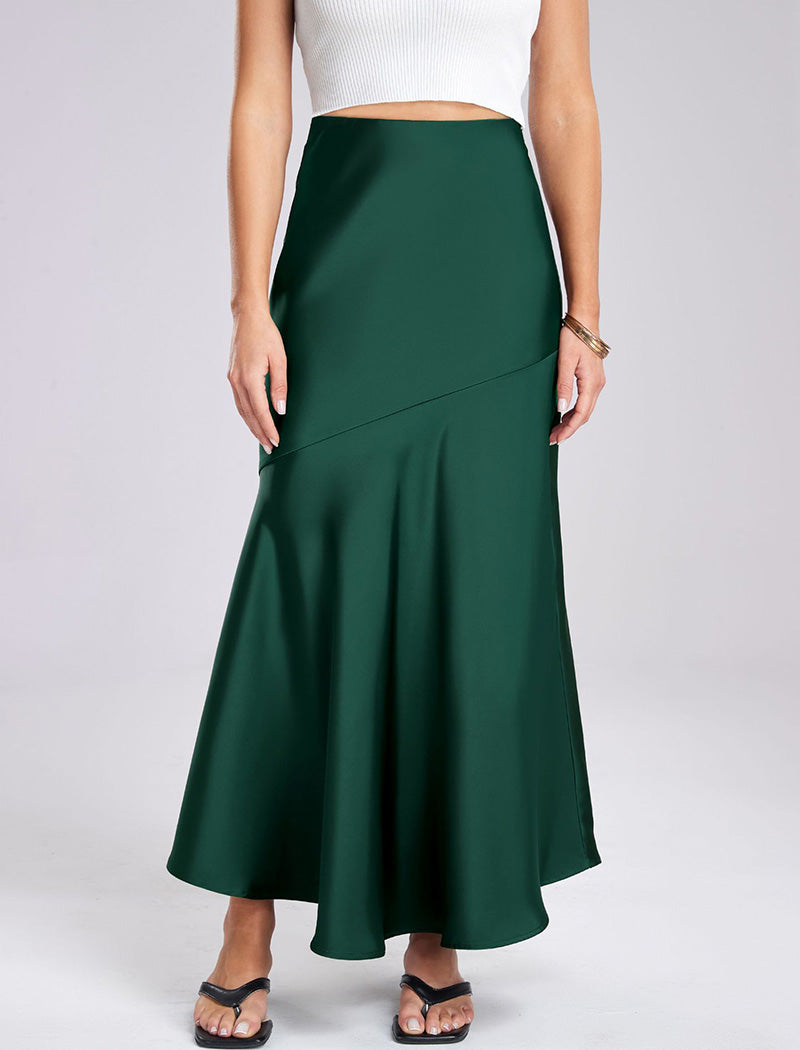 Satin Midi Skirt