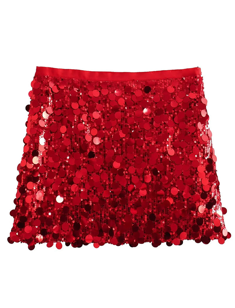 Sequin Mini Skirt