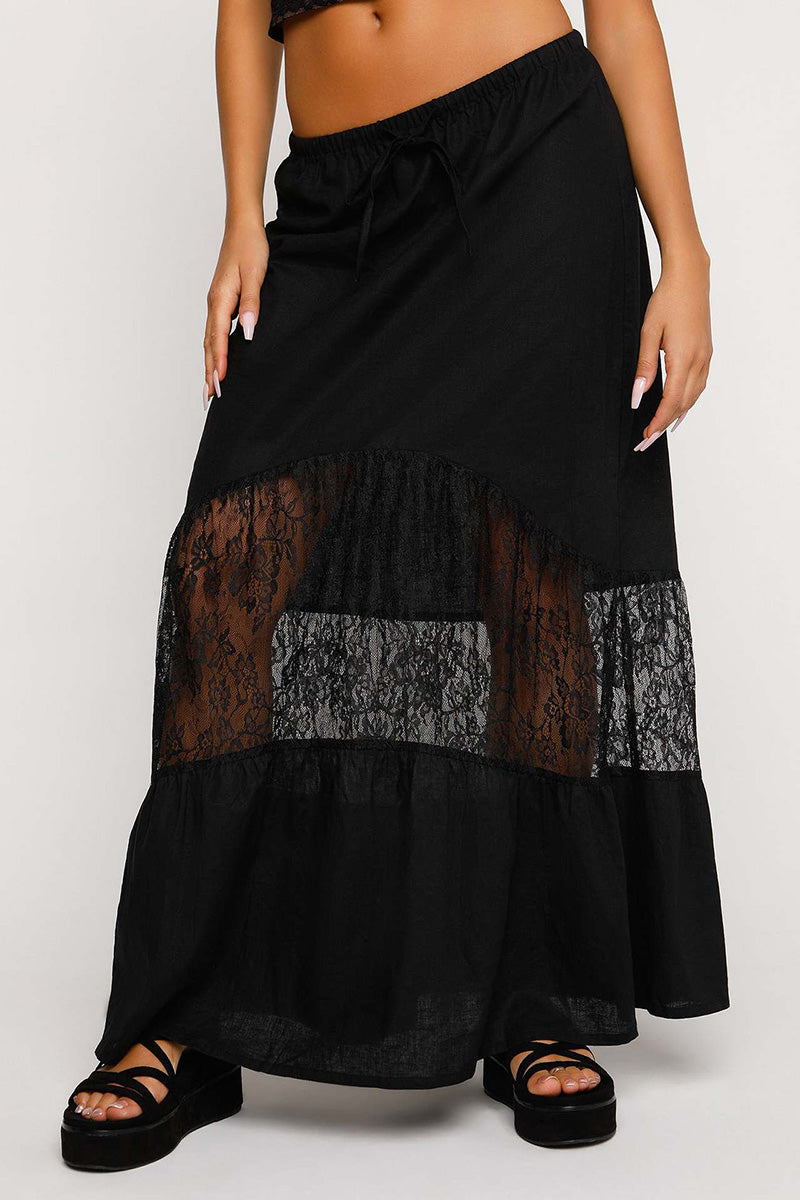 Lace Sheer Skirt