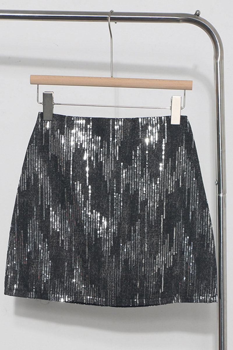 Sparkling Sequin Mini Skirt