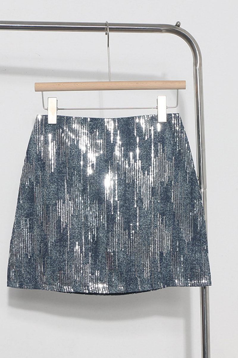 Sparkling Sequin Mini Skirt