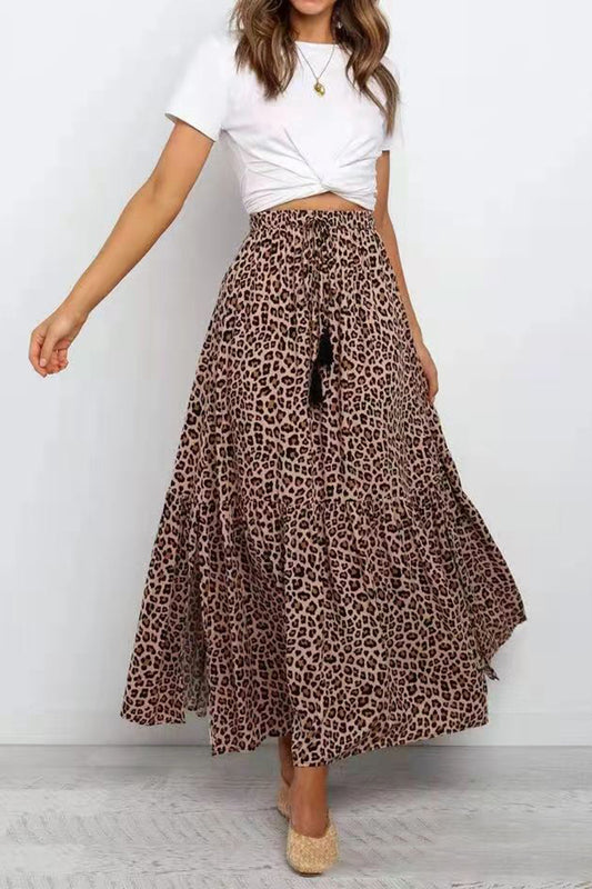 Leopard Print Skirt