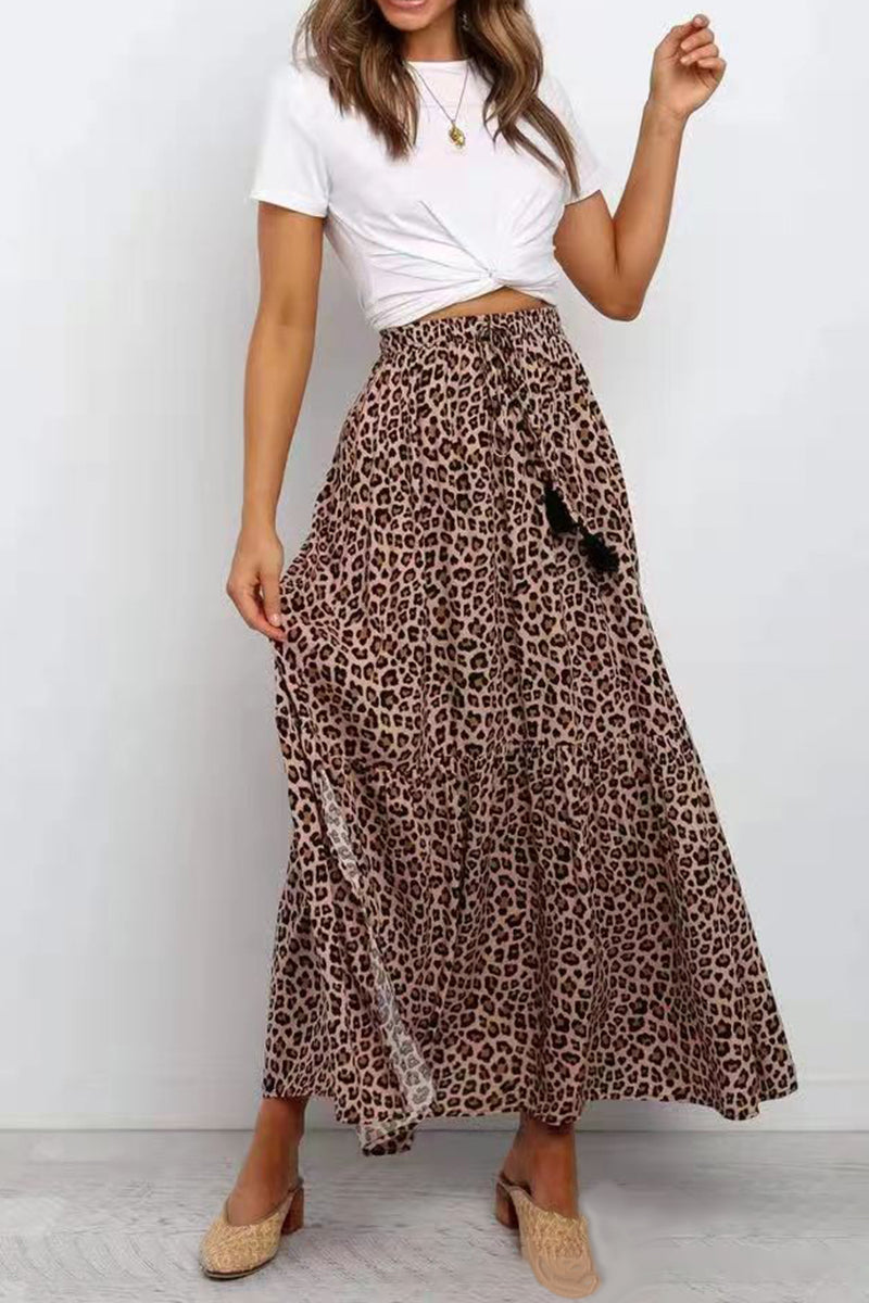 Leopard Print Skirt