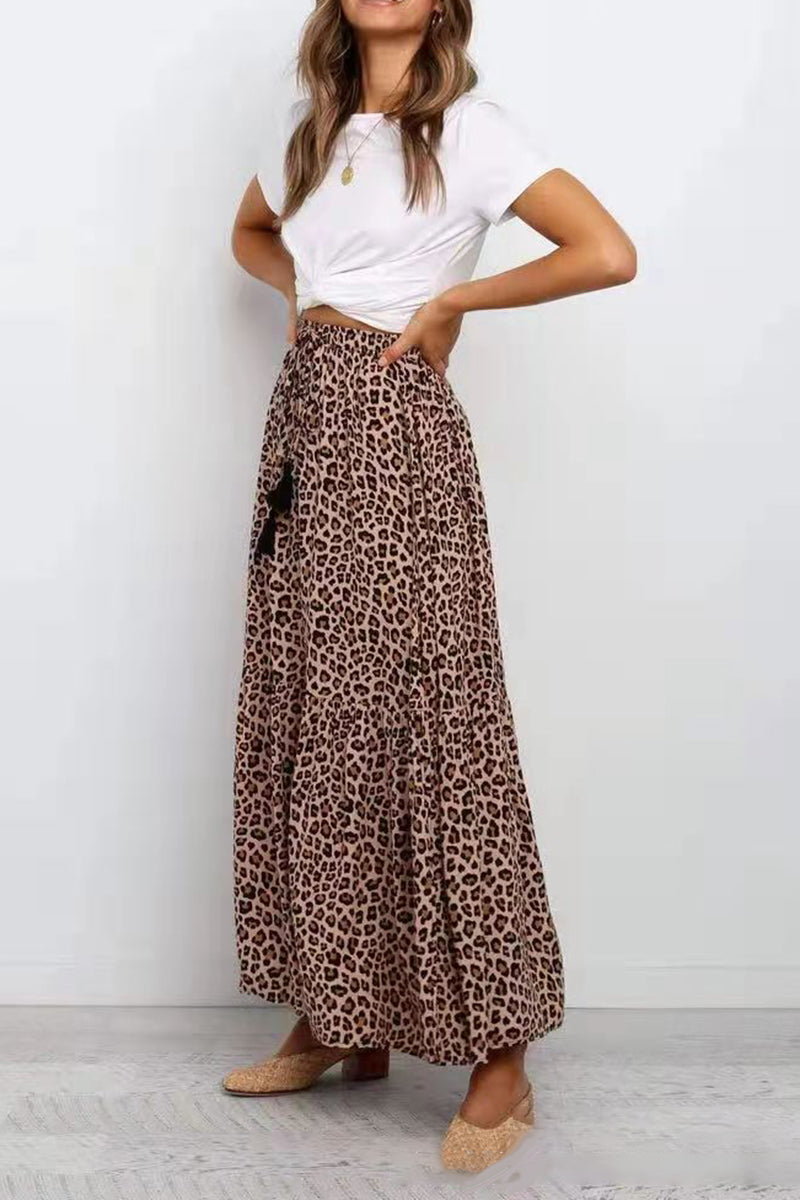 Leopard Print Skirt