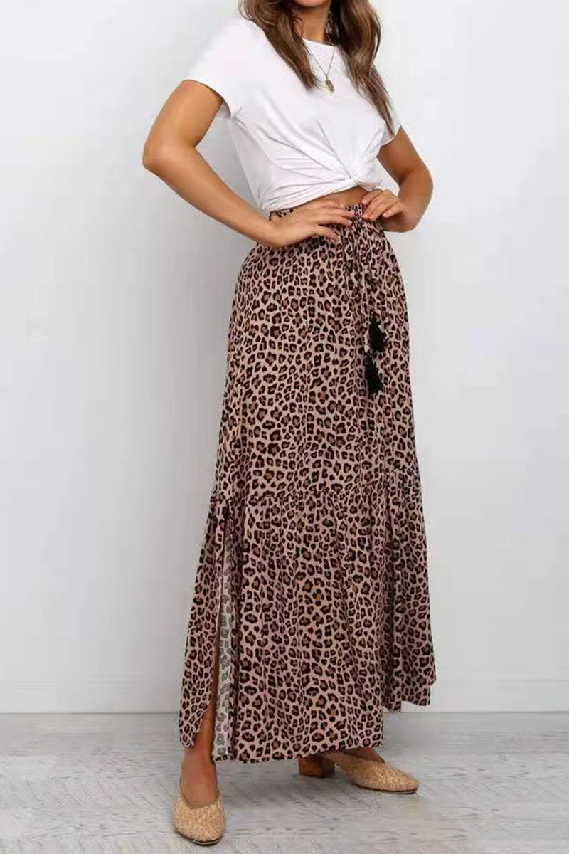 Leopard Print Skirt