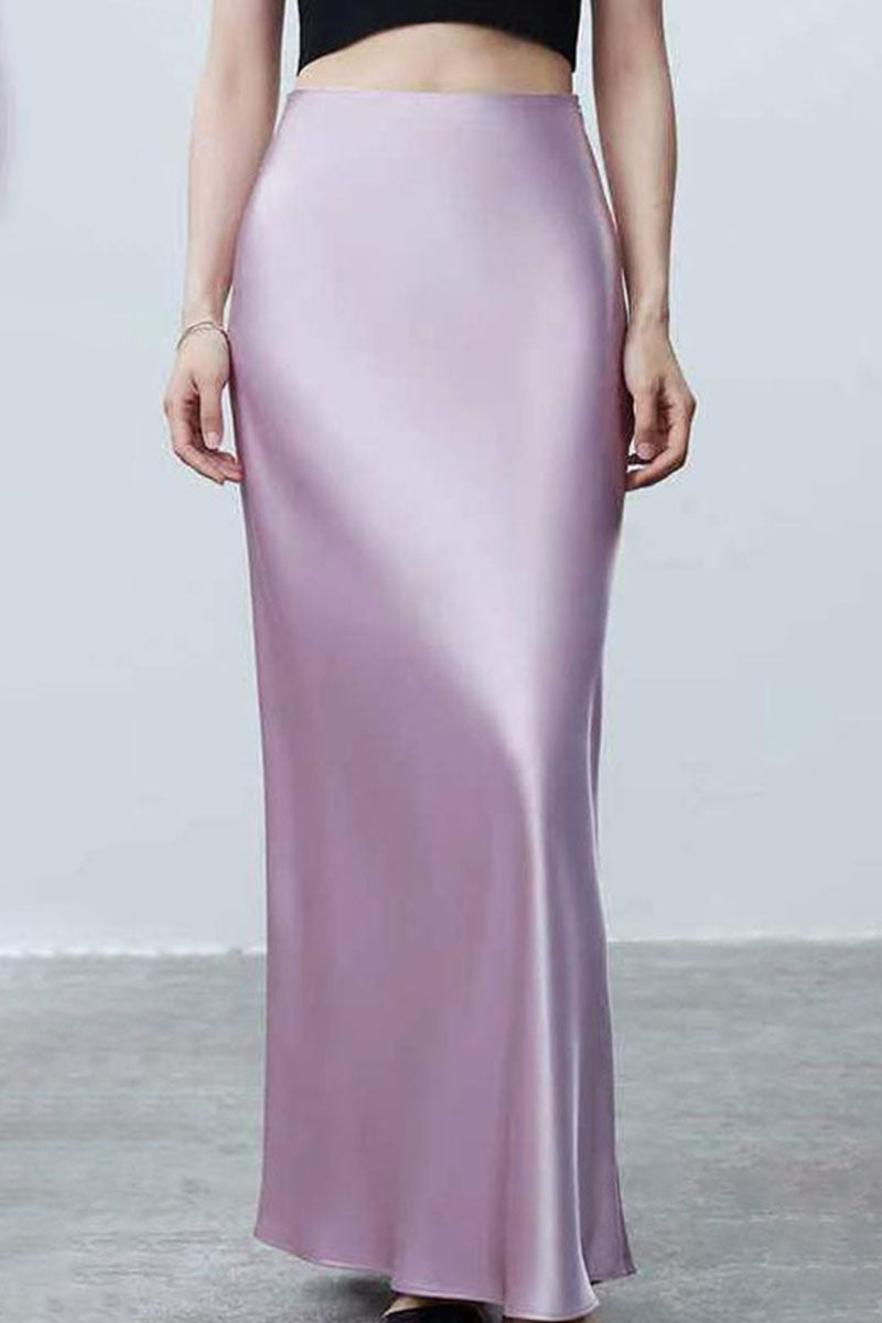 Satin Mermaid Maxi Skirt