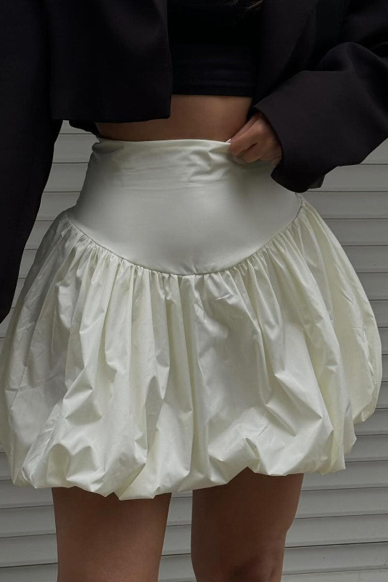 High-Waisted Balloon Skirt